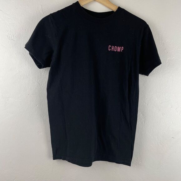 Chomp T-Shirt Size Small Black Pink Sunset Undead Skull - Picture 3 of 6